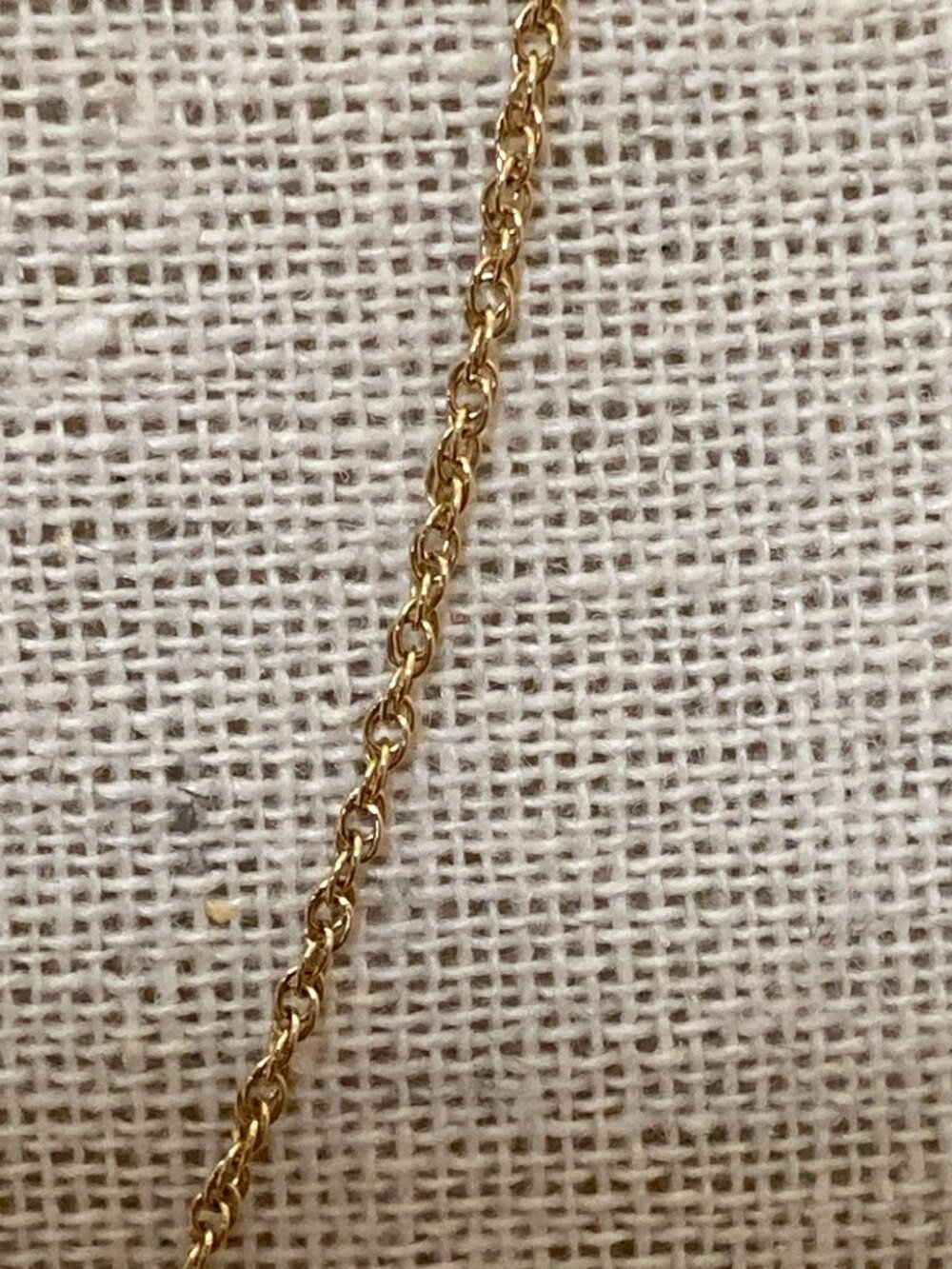 14K Yellow Gold Rope Chain Necklace 18" 1mm - Picture 3 of 6